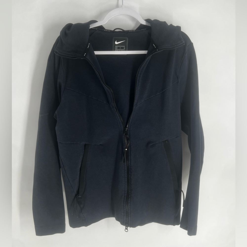 Nike NSW Tech Pack Full-Zip Knit Hoodie AR1548 475 Obsidian/Black New Men's Sz S